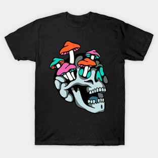 Skull and mushrooms T-Shirt